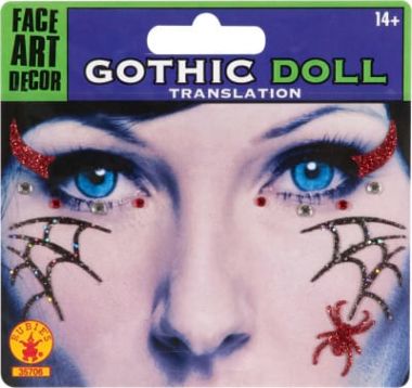 GOTHIC DOLL FACE TATTOOS