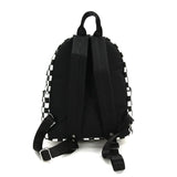 BLACK AND WHITE CHECKERED MINI BACKPACK