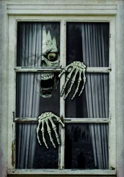 FAKE WINDOW SKULL AND HANDS