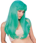 GREEN GLAMOUR WIG