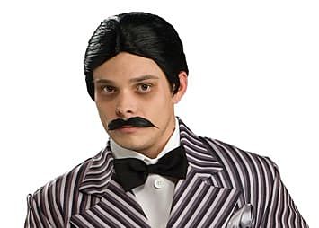 GOMEZ ADDAMS WIG AND MOUSTACHE – Wicked Halloween