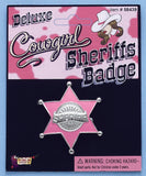 PINK COWGIRL SHERIFF BADGE