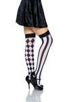 JUDE HARLEQUIN THIGH HIGH STOCKINGS