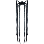 Animated Spider with 7.5 Foot Legs. This Spooky Spider Is A Great Indoor Decoration. This Spider Takes AA Betteries And Is Sound Activated. If You've Got Any Friends That Are Easily Spooked By Spiders, Then This Is The Perfect Spider For You. 