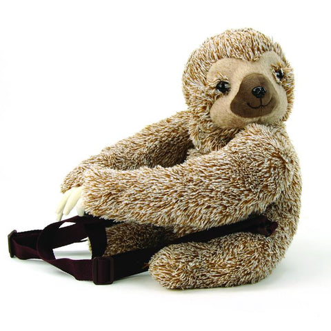 Trendy furry sloth backpack straps over your shoulders and is an adorable addition to all your sloth accessories. Sized for children, your child will love this single pouch backpack for carrying their toy cars, dolls, and smaller electronics.