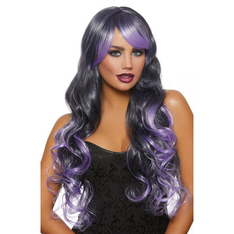 PURPLE OMBRE LONG LAYERED WIG