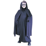 KIDS BLACK HOODED CAPE