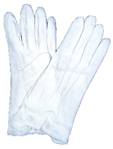 EXTRA LARGE WHITE THEATRICAL GLOVES