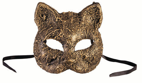 GOLD TEXTURED CAT MASK