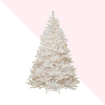 SMALL 6' WHITE PRE-LIT CHRISTMAS/HALLOWEEN TREE