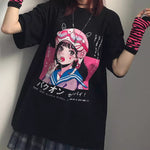 HARAJUKU LOLLIPOP ANIME GIRL T-SHIRT