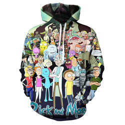 RICK AND MORTY CHARACTER HOODIE