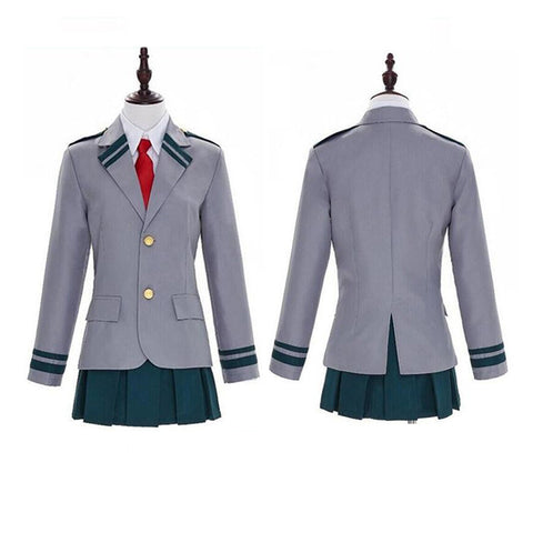 Women's My Hero Academia School Uniform. Join Ochaco Uraraka And All Her Friends With This School Uniform Worn By Your Favorite My Hero Academia Classmates. This Uniform Comes With A Jacket, A Skirt And A Tie.