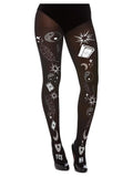 BLACK WHIMSICAL TIGHTS