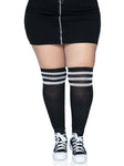 PLUS SIZE KNEE HIGH ATHLETIC SOCKS