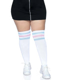 PLUS SIZE KNEE HIGH ATHLETIC SOCKS