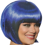 ROYAL BLUE BOB CUT WIG