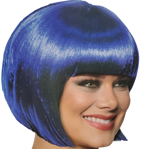 ROYAL BLUE BOB CUT WIG