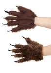 BROWN WOLF PAW GLOVES