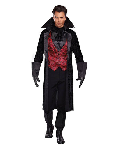 Mens Plus Size Victorian Vampire Halloween Cosplay Costume