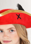 RED FEATHER PIRATE HAT