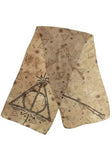 Harry Potter Exude Whimsical Charm With This Playful and Fashion-Forward Harry Potter Deathly Hallows Scarf.