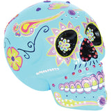 Sugar Skull Assortment. Comes in Blue and Pink. These Sugar Skulls Are Perfect For Dia De Los Muertos Decor. These Can Work For Year-Round Decoration Or Just For Halloween. How Often You Use Them Is Up To You, But Either Way This Is A Must Have Item. 