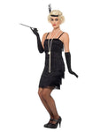 BLACK SHORT FLAPPER DRESS