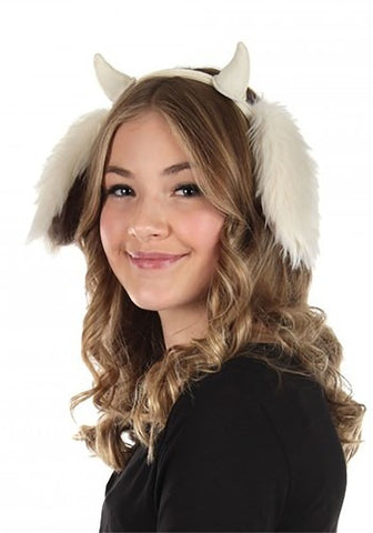 GOAT EARS WITH HORNS HEADBAND