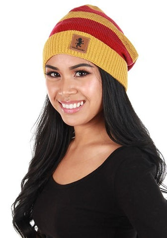 Whether You're Embarking On a Winter Adventure or Just Making a House Pride Statement, This Harry Potter Gryffindor Heathered Knit Beanie is a Magical Addition to Your Everyday Wardrobe.