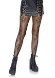BLACK PENTAGRAM OCCULT FISHNET TIGHTS