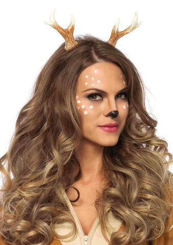 BROWN FAWN HORN HEADBAND