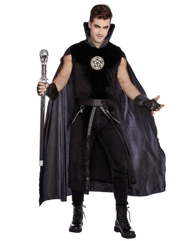 Plus Size Prince of Darkness Goth Halloween Costume