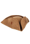 TAN SUEDE PIRATE HAT