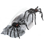 36" Jumping Spider. Spider Jumps Out of His Webbed Bed Ready to Attack. Complete with Evil Lighted Eyes and Creepy Sounds! Activated by Sound, Motion or Step Pad. Takes 4 AA batteries or Included Adapter. This Lunging Spider Will Be Sure To Add The Spook That You Need For Your Halloween Night. Check Out Our Other Lunging Products Like Our Lunging Graveyard Baby!