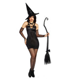 Womens Black Witch Cosplay Costume