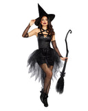 Womens Black Witch Halloween Halloween Costume 